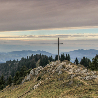 cross on hill